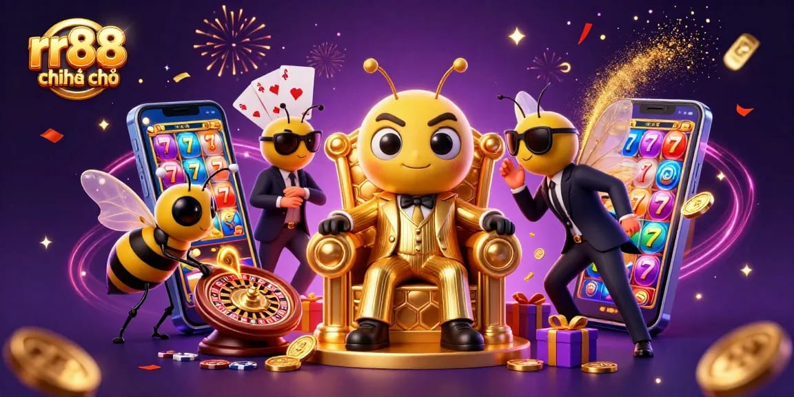Experience winning thrills at rr88 chính thức with a vibrant 3D casino scene.