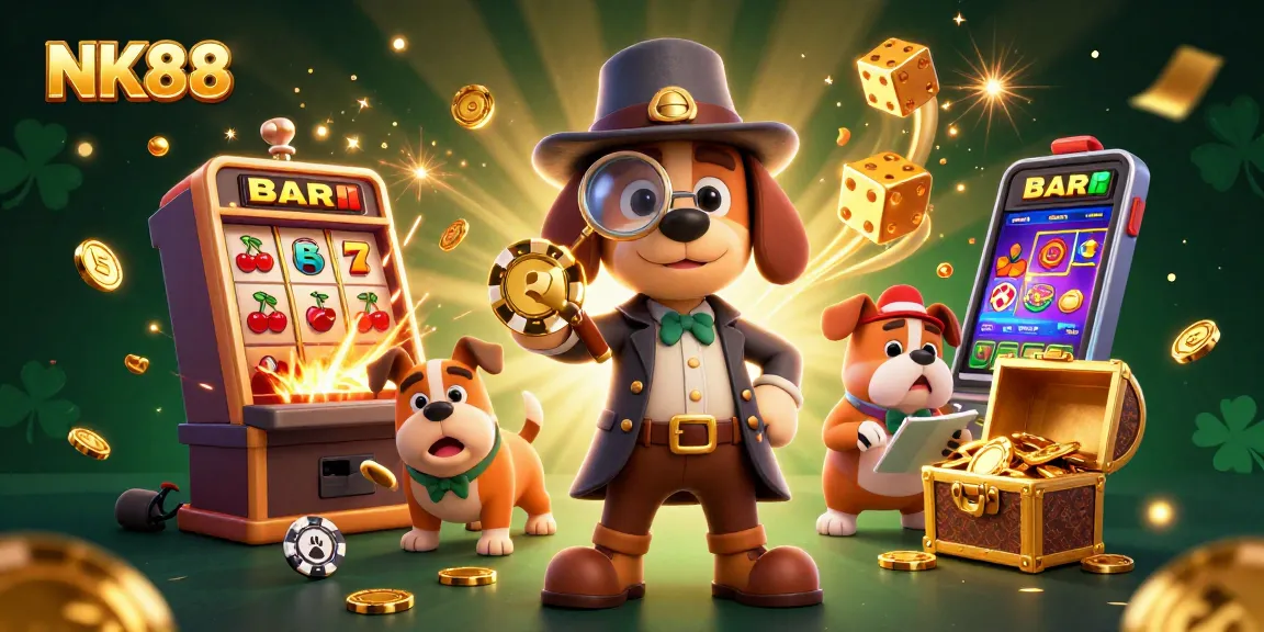 Engage with NK88's interactive gaming world, exploring treasure clues and jackpot excitement.