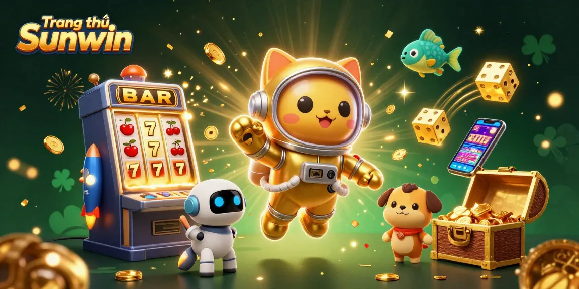 Engage with the vibrant world of Trang chủ Sunwin through a captivating casino-themed 3D illustration.