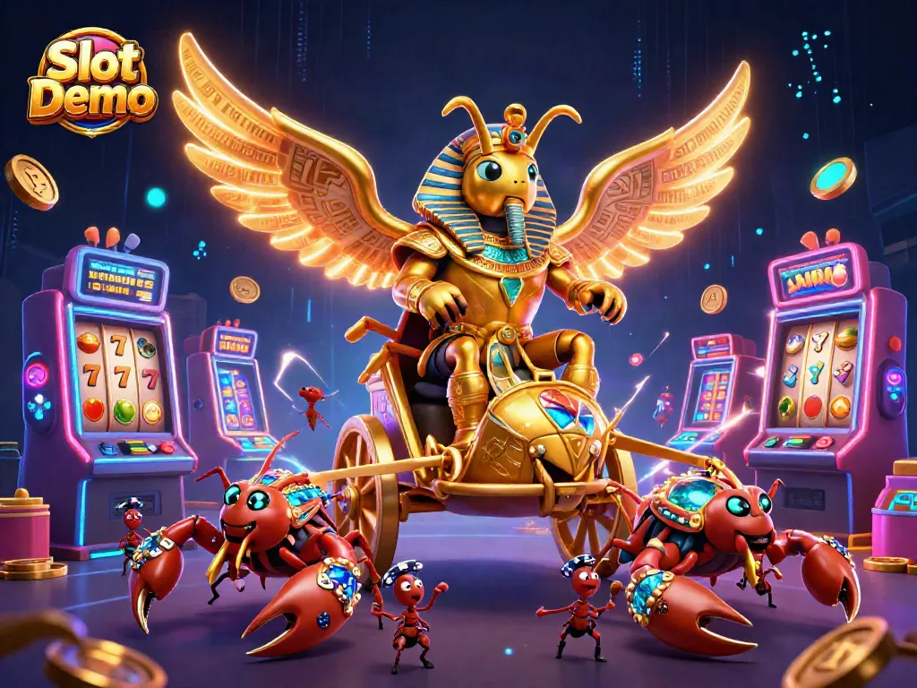 Spin thrilling Slot Demo reels with a colossal scarab beetle and jewel-encrusted scorpions.