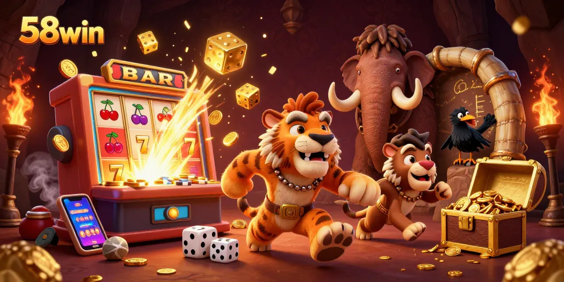Experience thrilling gameplay with 58win at a prehistoric casino with fun elements and excitement.