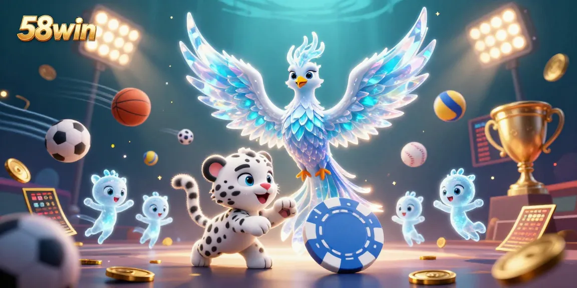 Experience thrilling gameplay at 58win with vibrant scenes of characters and competitive sports.