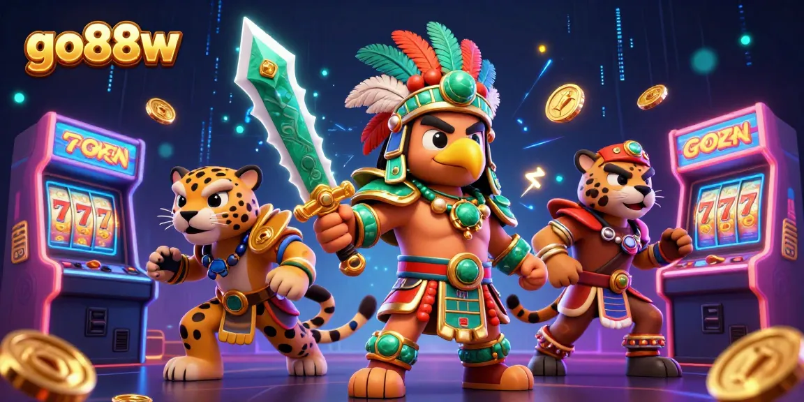 Engage in thrilling gameplay at go88w with dynamic slot machines and vibrant Aztec warriors.